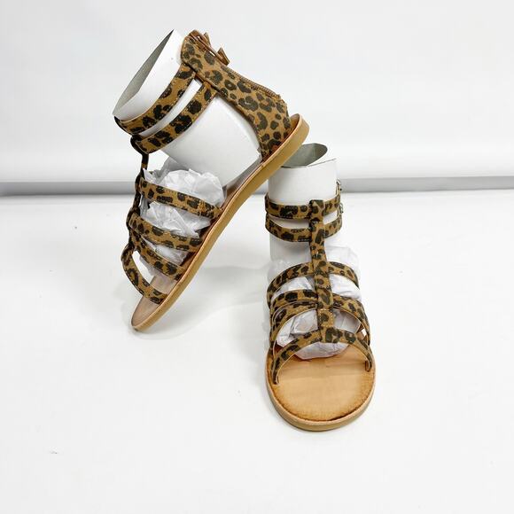 Treasure & Bond Girls Alana Gladiator Sandals Size 3 Tan Brown Animal  NWOB - Picture 4 of 5